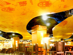 изображение натяжного потолка с фотопечатью