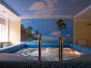 фотография натяжного потолка с фотопечатью