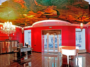 натяжные потолки с фотопечатью в помещении