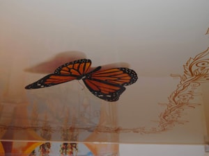 3d натяжной потолок на кухне